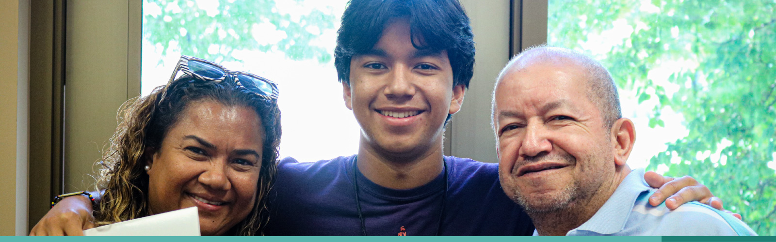 ITA student with parents